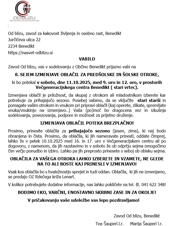 Izmenjava oblačil-oktober25
